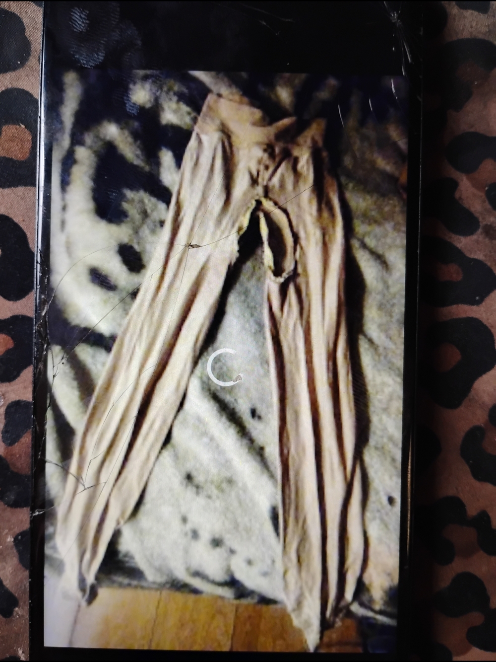 Beige Women's Hosiery Crotchless Pantyhose